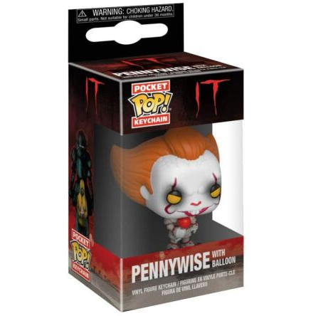 Toys N Tuck:Funko Pocket Pop Keychain - IT - Pennywise With Balloon,IT