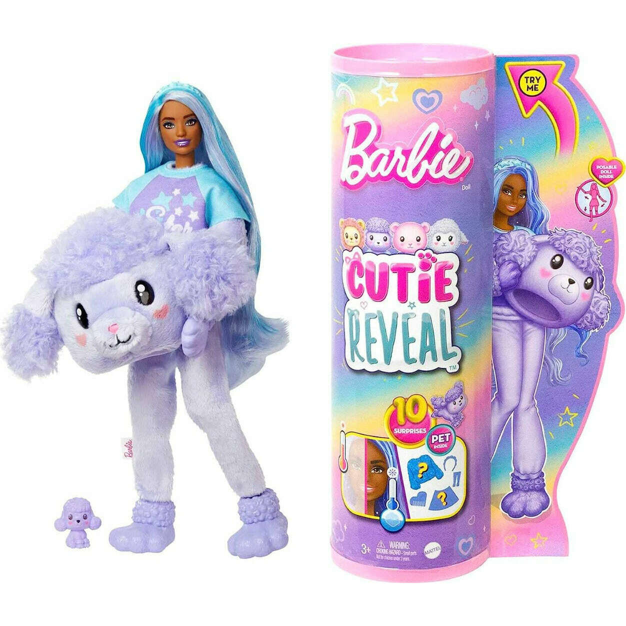 Toys N Tuck:Barbie Cutie Reveal Cozy Cute Tee Series - Poodle,Barbie