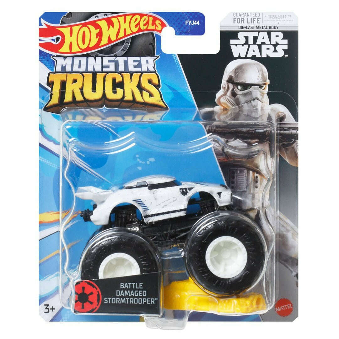 Toys N Tuck:Hot Wheels Monster Trucks - Battle Damaged Stormtrooper,Hot Wheels