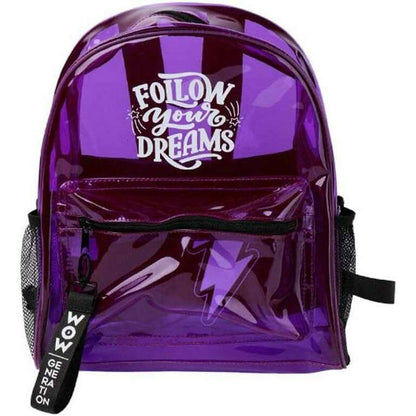 Toys N Tuck:Wow Generation Transparent Purple Backpack,Wow Generation