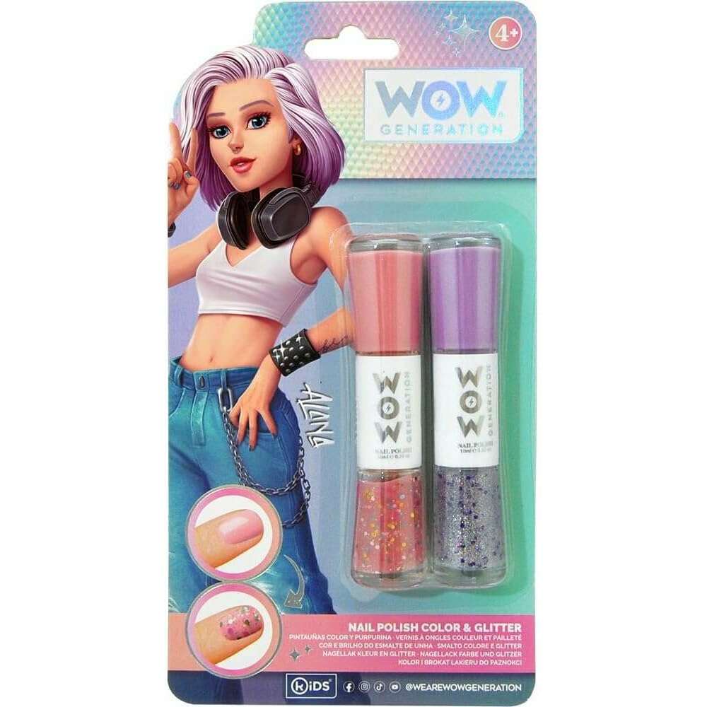 Toys N Tuck:Wow Generation Nail Polish Color & Glitter - Alana,Wow Generation