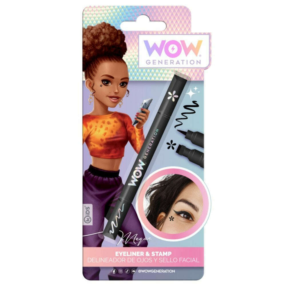 Toys N Tuck:Wow Generation Eyeliner & Face Stamper - Black Flower,Wow Generation