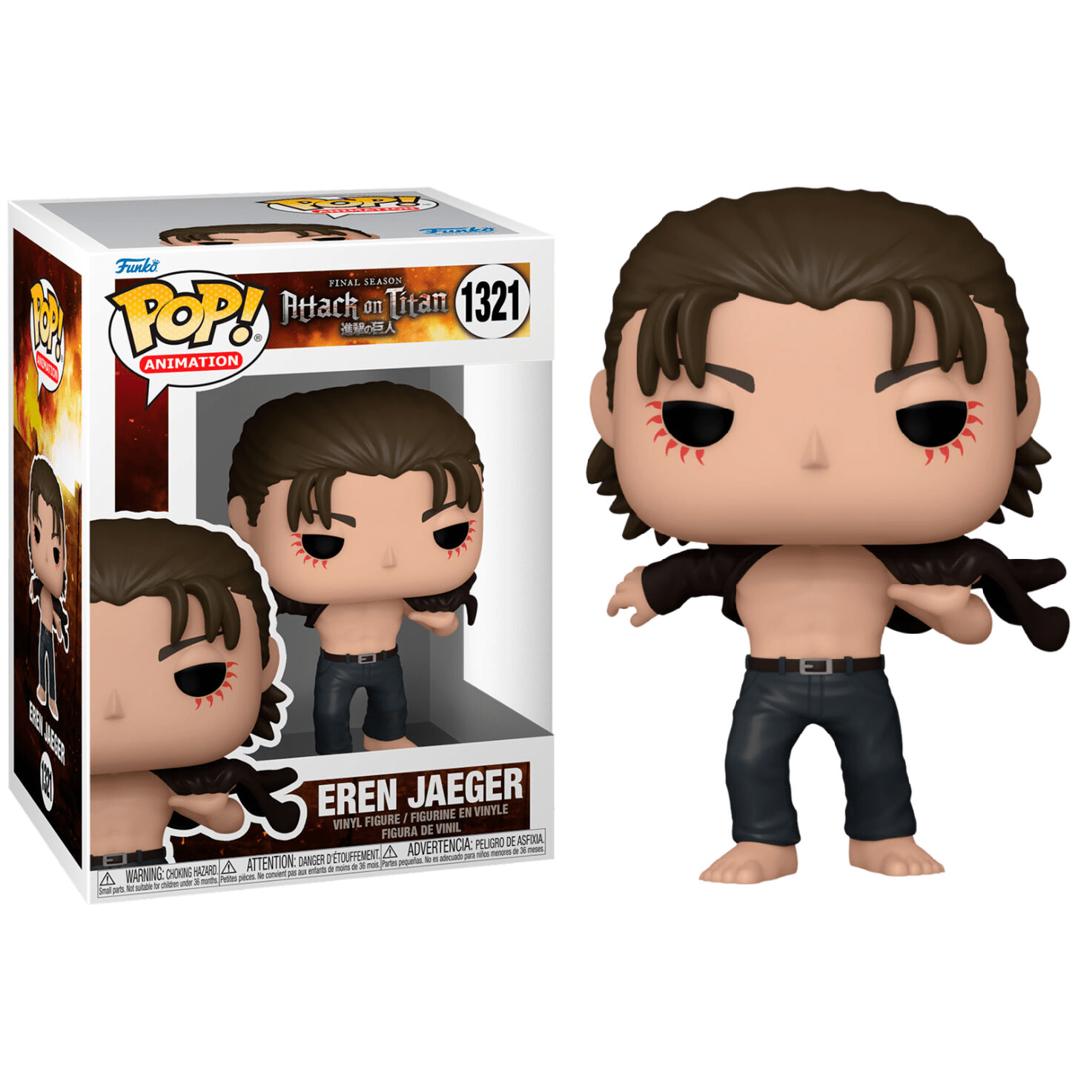 Toys N Tuck:Pop! Vinyl - Attack On Titan - Eren Jaeger 1321,Attack On Titan