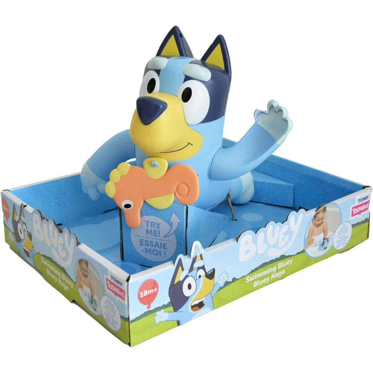 Toys N Tuck:Tomy Toomies Swimming Bluey,Bluey