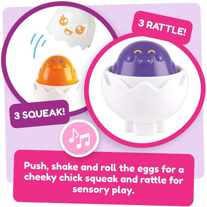 Toys N Tuck:Tomy Toomies Hide & Squeak Eggs,Tomy