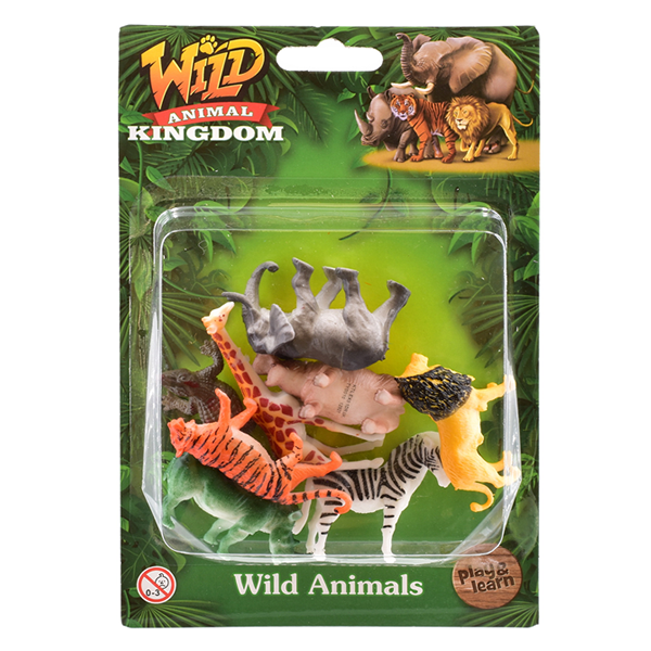Toys N Tuck:8 Piece Wild Animal Playset,Kandy Toys