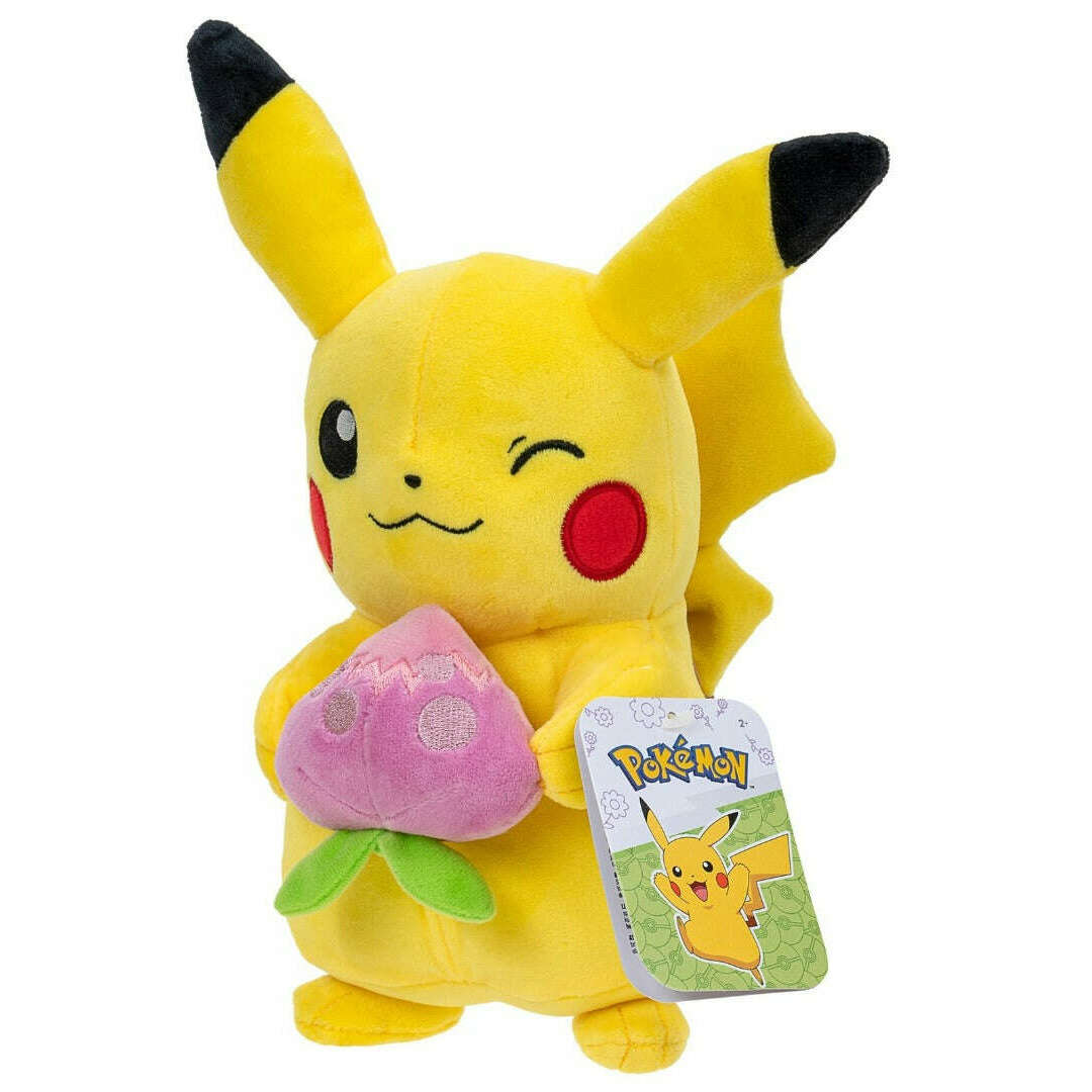 Toys N Tuck:Pokemon 8 Inch Plush - Pikachu With Pecha Berry,Pokemon