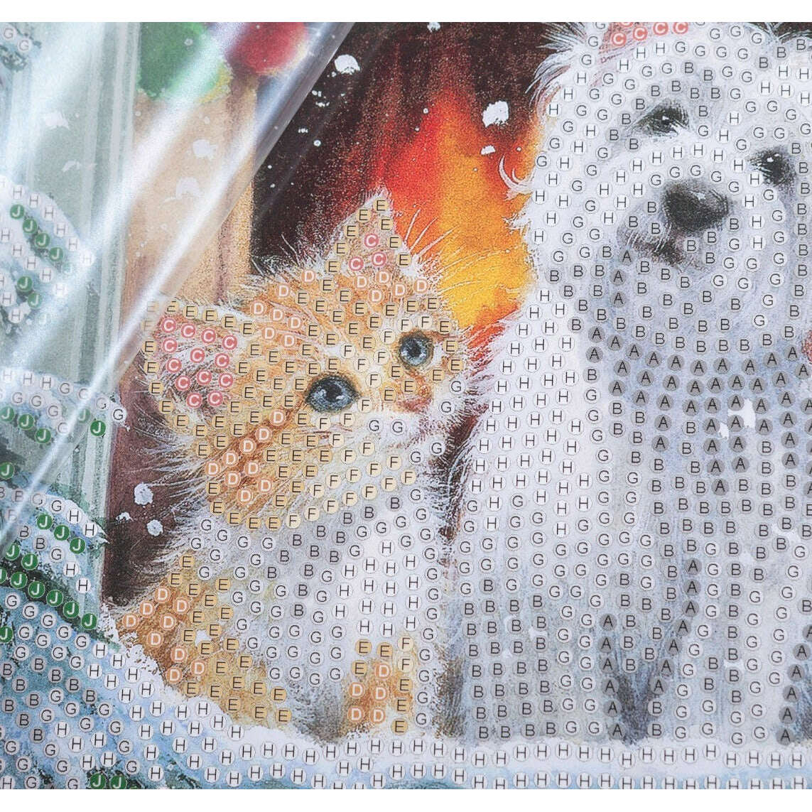 Toys N Tuck:Crystal Art Festive Card Kit - By The Window,Crystal Art