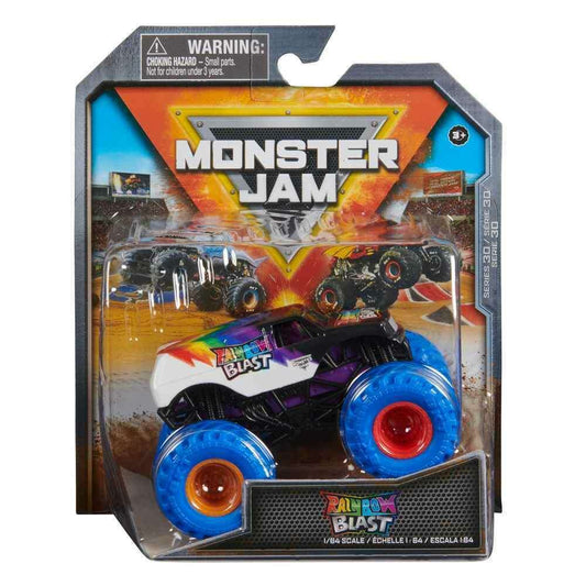 Toys N Tuck:Monster Jam 1:64 Series 30 Rainbow Blast,Monster Jam