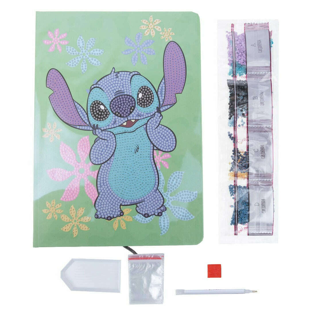 Toys N Tuck:Crystal Art Disney Notebook Kit - Stitch,Crystal Art