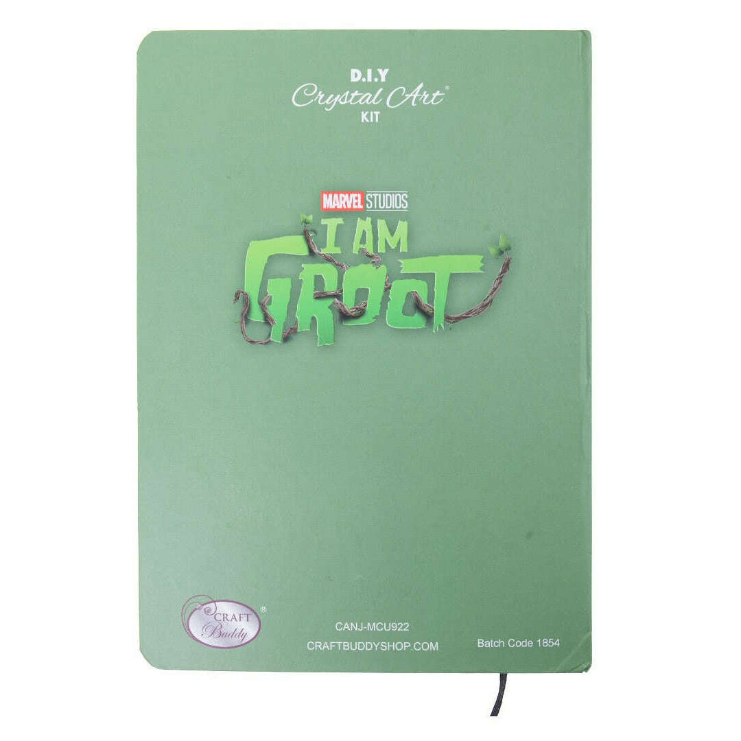 Toys N Tuck:Crystal Art Marvel Notebook Kit - Groot,Crystal Art