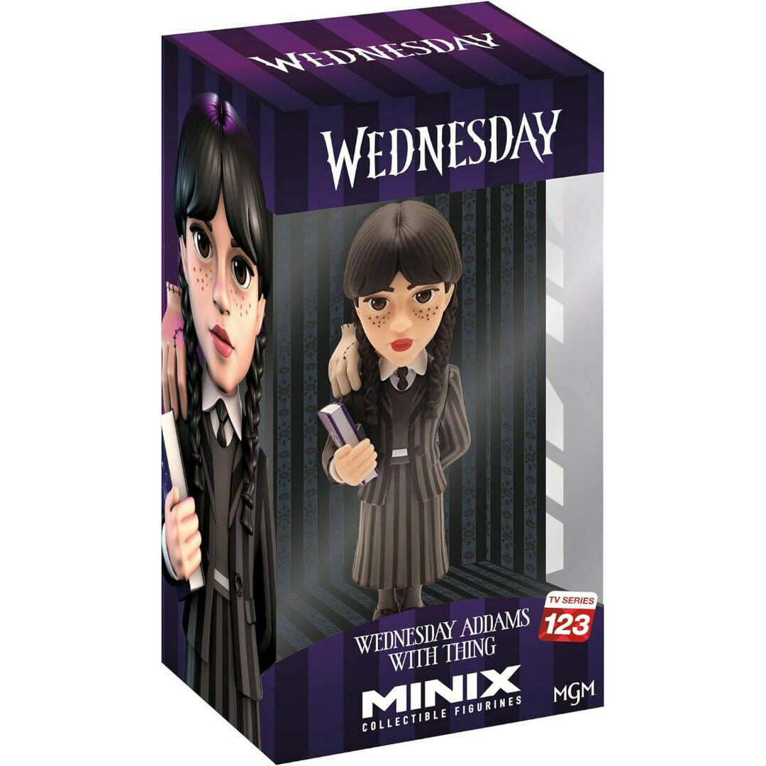 Toys N Tuck:Wednesday Minix Figure - Wednesday Addams With Thing,Wednesday