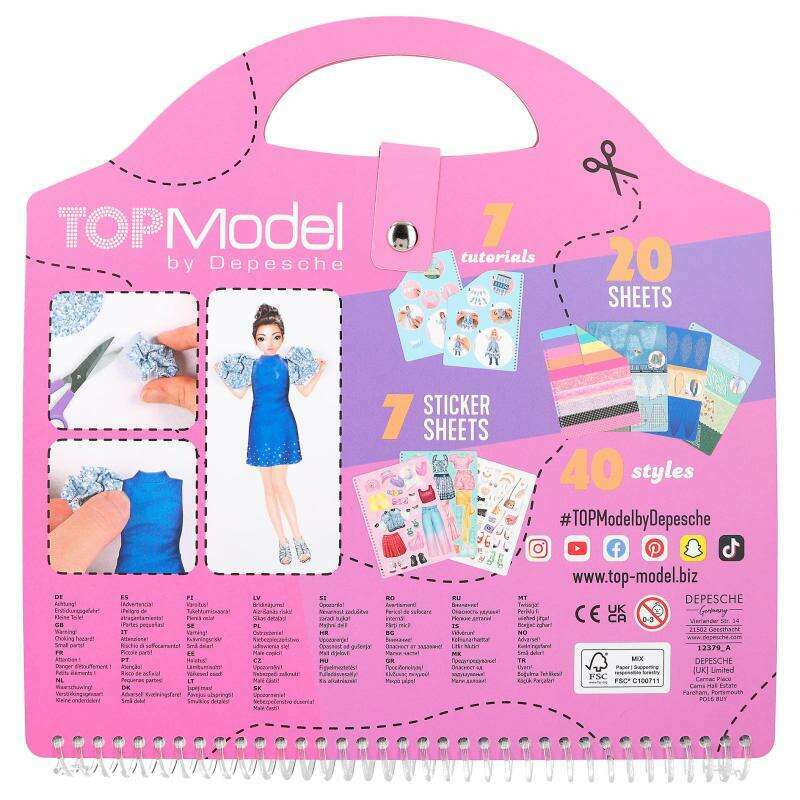 Toys N Tuck:Depesche Top Model Dress Me Up Collage Book,Top Model