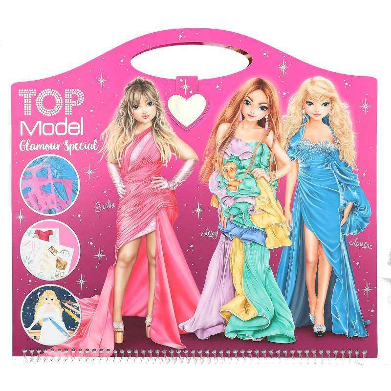 Toys N Tuck:Depesche Top Model Glamour Special Colouring Book,Top Model