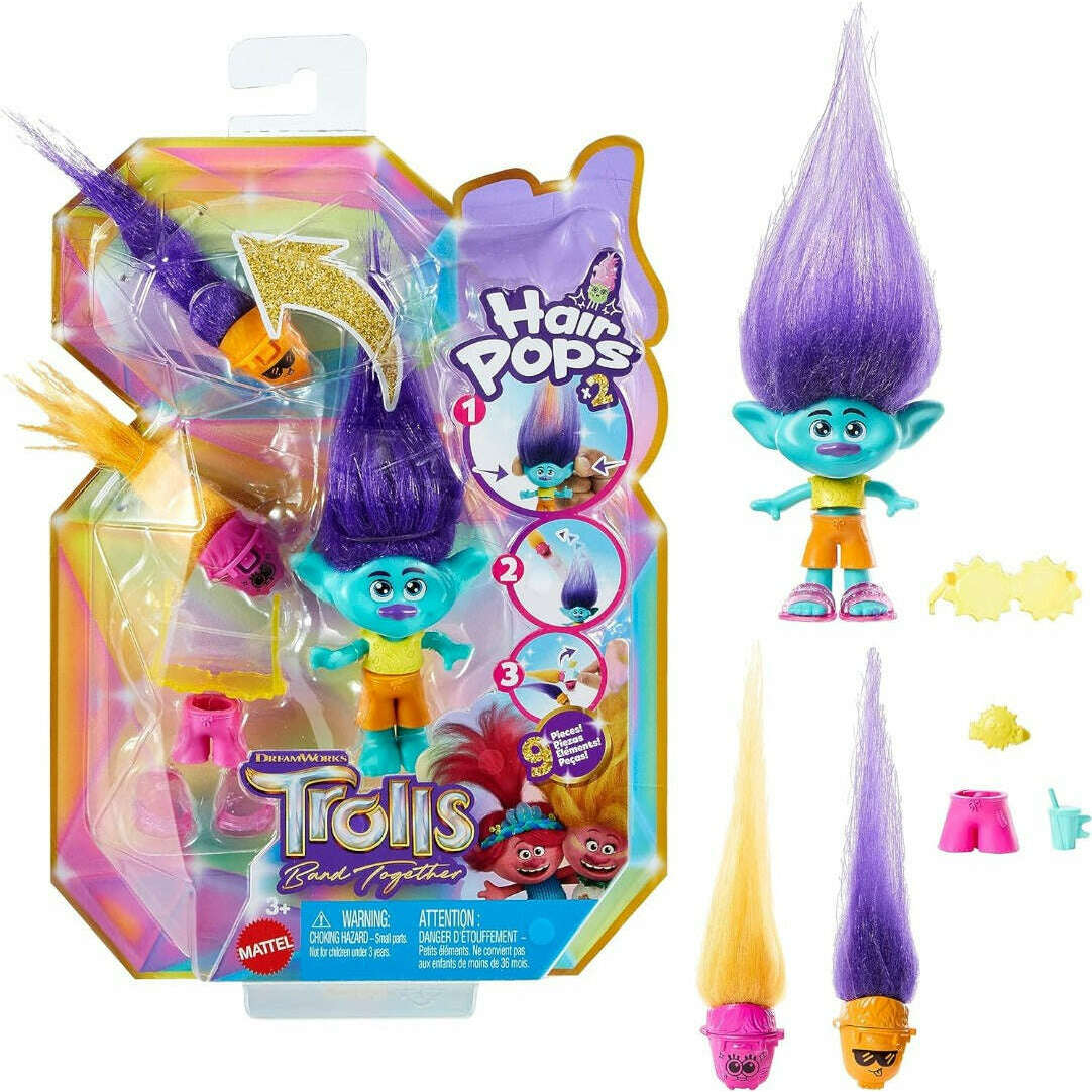 Toys N Tuck:Trolls Band Together Hair Pops Branch,Trolls