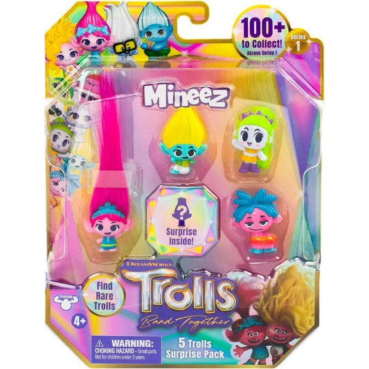 Toys N Tuck:Trolls Band Together Mineez 5 Troll Surprise Pack Series 1,Trolls