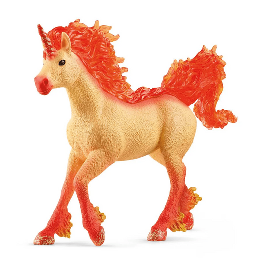 Toys N Tuck:Schleich 70756 Bayala Elementa Fire Unicorn Stallion,Schleich