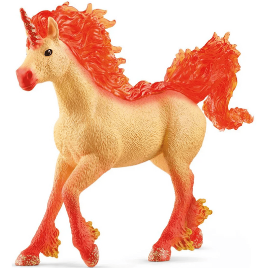 Toys N Tuck:Schleich 70756 Bayala Elementa Fire Unicorn Stallion,Schleich