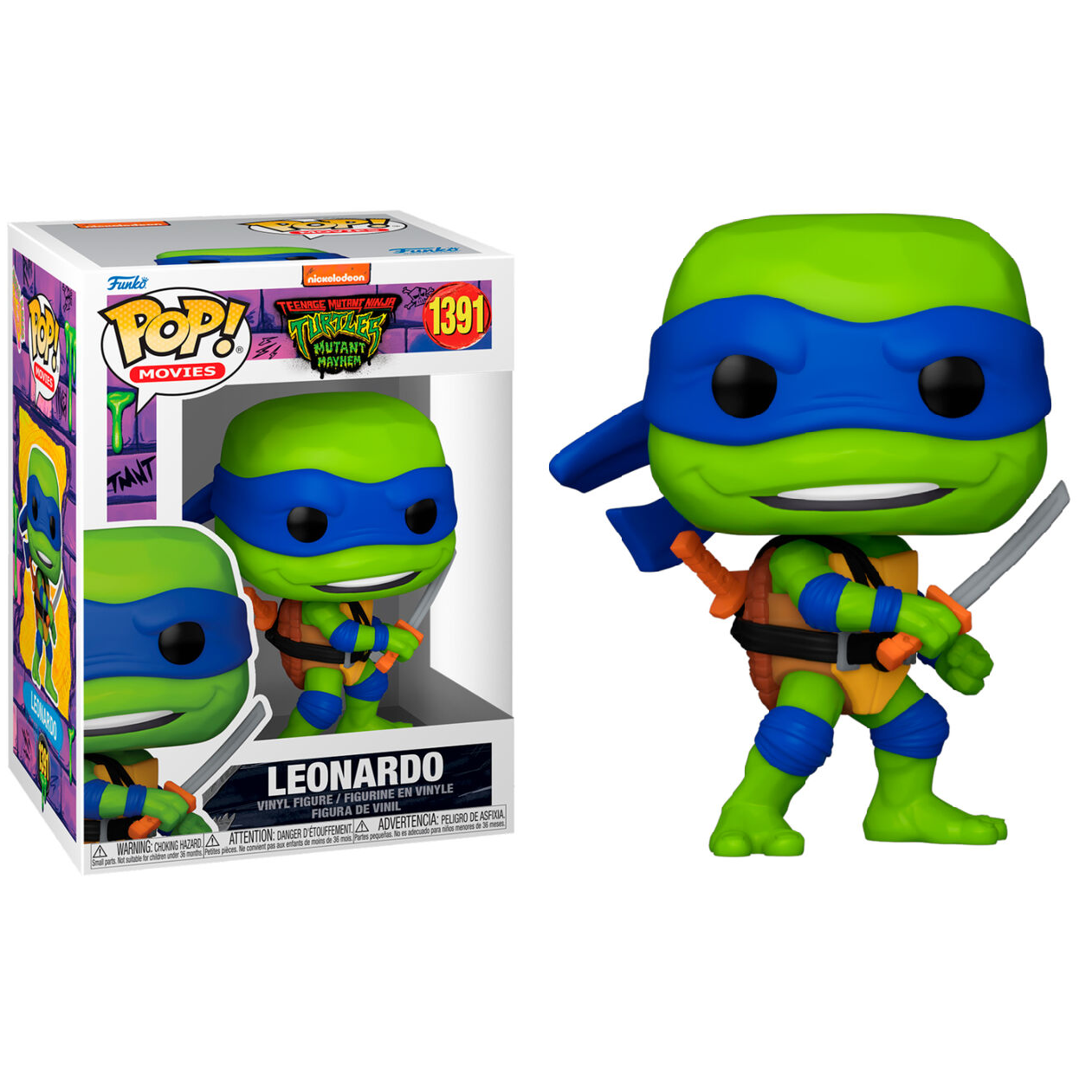 Toys N Tuck:Pop! Vinyl - Teenage Mutant Ninja Turtles Mutant Mayhem - Leonardo 1391,Teenage Mutant Ninja Turtles