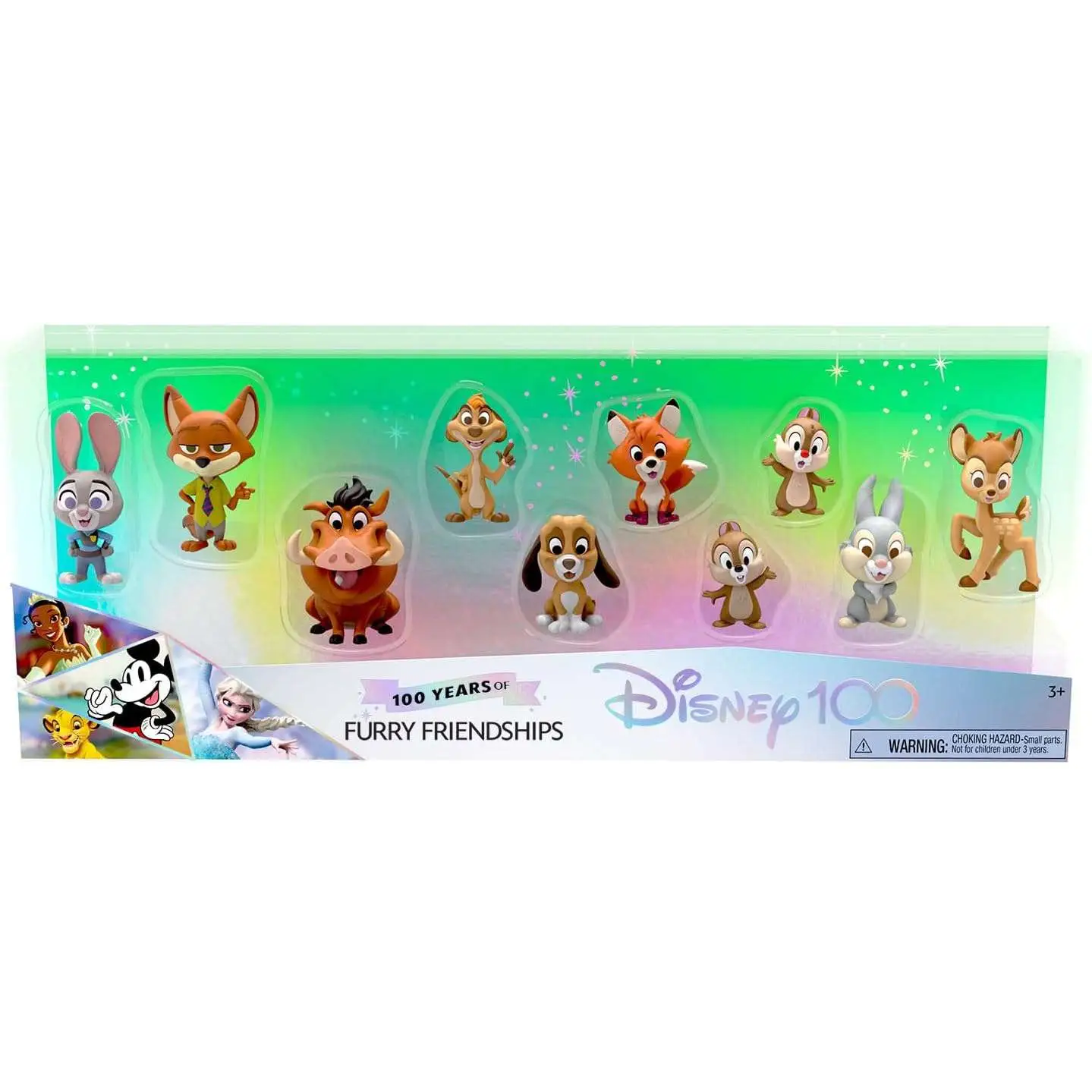 Toys N Tuck:Disney 100 Furry Friendships 10 Piece Figure Pack,Disney