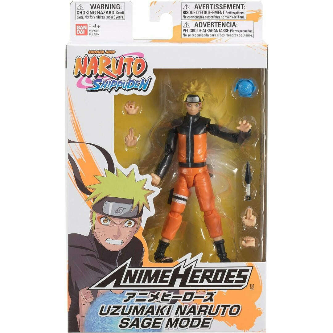 Toys N Tuck:Anime Heroes - Naruto Shippuden - Naruto Uzumaki Sage Mode,Naruto Shippuden