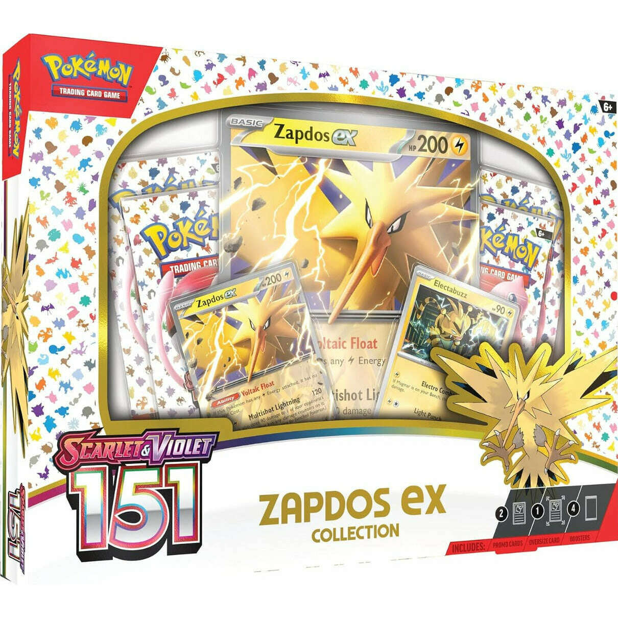 Toys N Tuck:Pokemon TCG Scarlet & Violet 151 Zapdos ex Collection,Pokemon