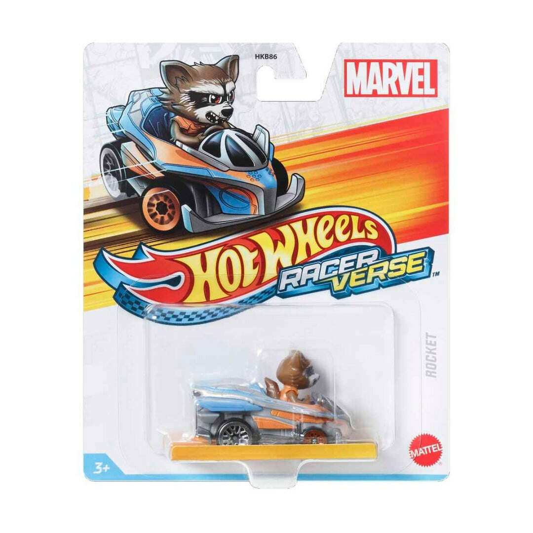 Toys N Tuck:Hot Wheels Racer Verse - Marvel Rocket,Hot Wheels