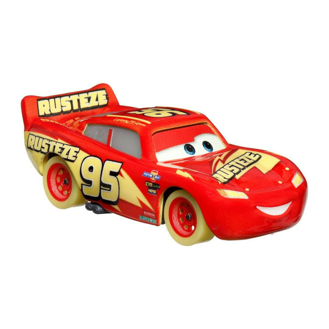 Toys N Tuck:Disney Pixar Cars Glow Racers 1:55 Die Cast - Lightning McQueen,Disney