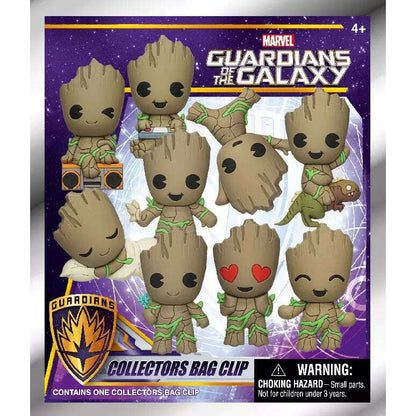 Toys N Tuck:Marvel Groot 3D Foam Bag Clip Series 1,Marvel