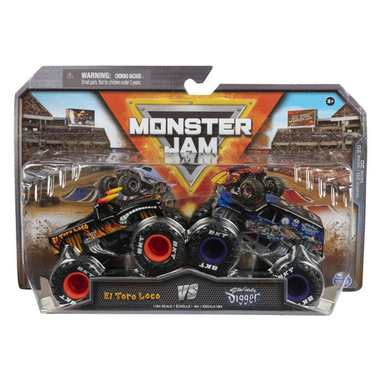 Toys N Tuck:Monster Jam 1:64 Series 20 El Toro Loco Vs Son-uva Digger,Monster Jam