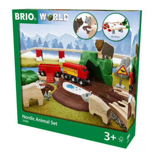 Toys N Tuck:Brio 33988 Nordic Animal Set,Brio