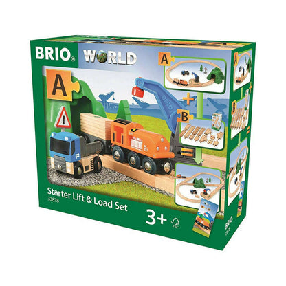 Toys N Tuck:Brio 33878 Starter Lift & Load Set,Brio