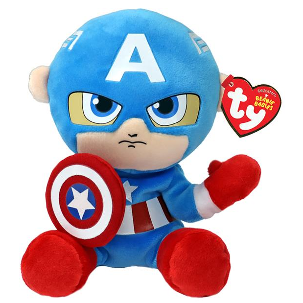 Toys N Tuck:Ty Beanie Babies Captain America,Ty Beanie