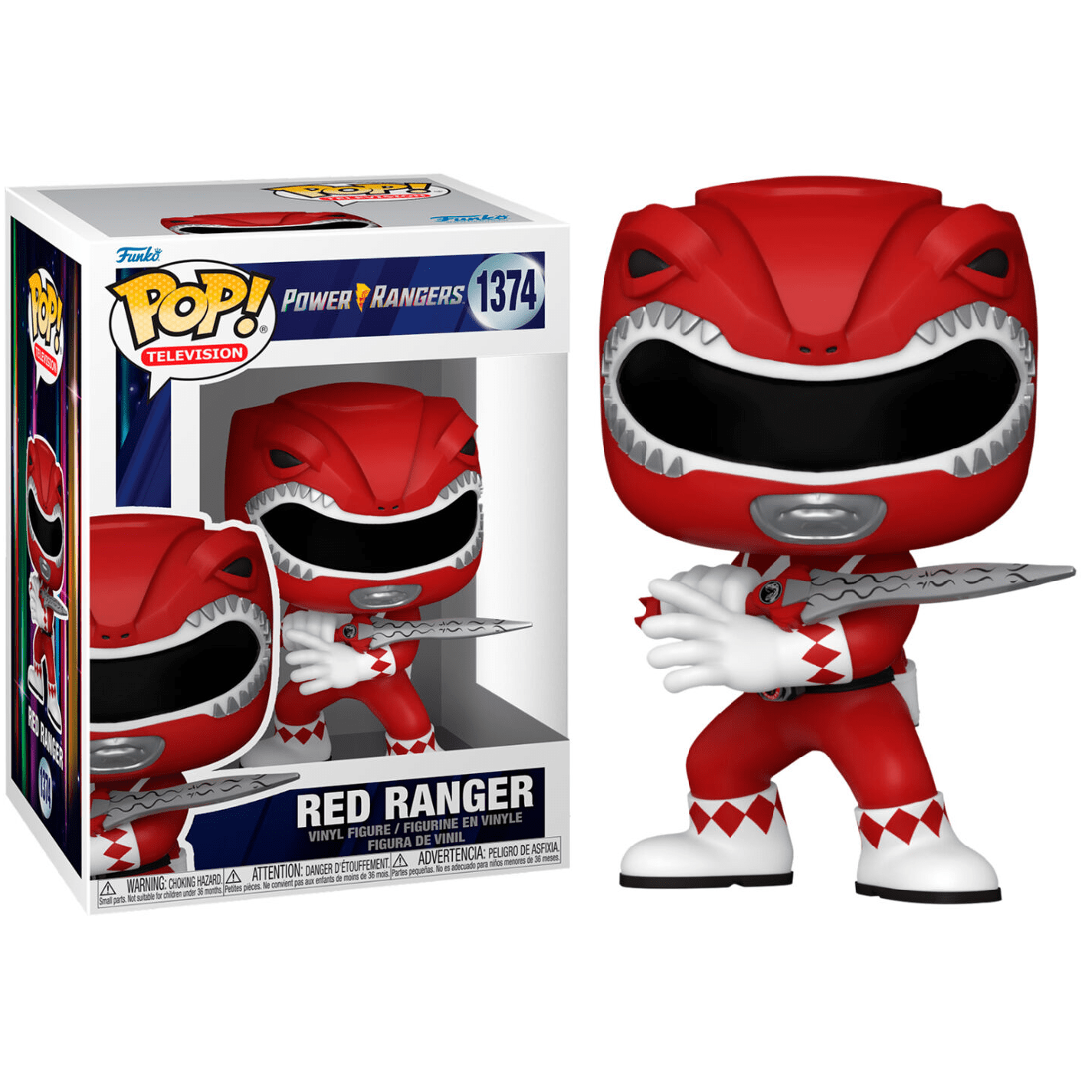 Toys N Tuck:Pop Vinyl - Power Rangers - Red Ranger 1374,Power Rangers