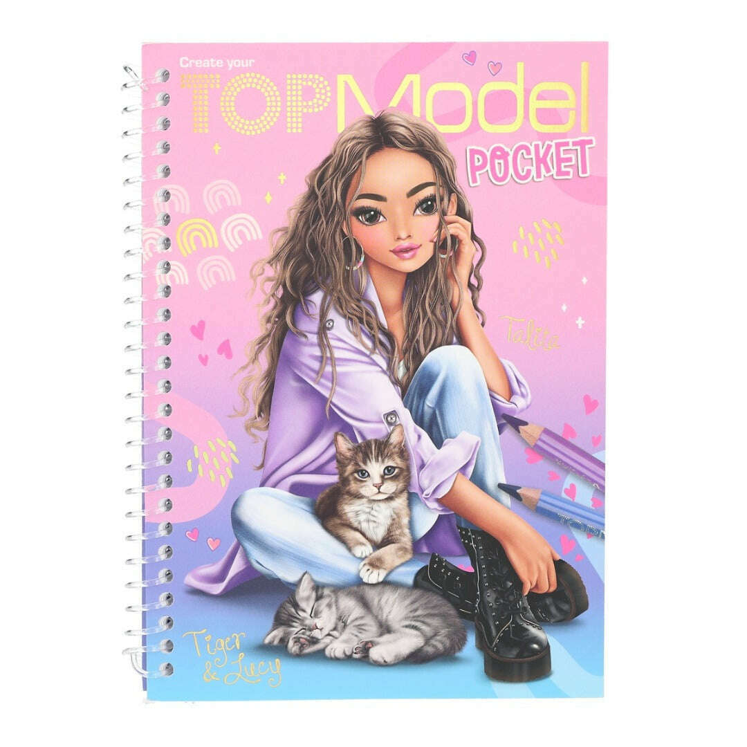 Toys N Tuck:Depesche Top Model Pocket Colouring Book Talita,Top Model
