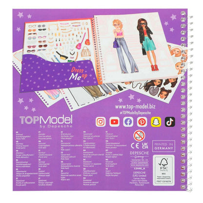 Toys N Tuck:Depesche Top Model Dress Me Up Stickerbook,Top Model