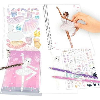 Toys N Tuck:Depesche Top Model Create Your Ballerina Colouring Book,Top Model