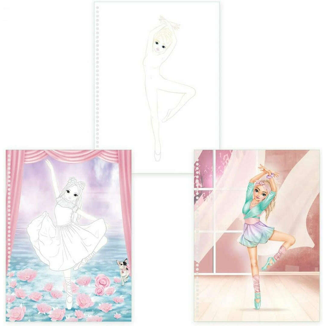 Toys N Tuck:Depesche Top Model Create Your Ballerina Colouring Book,Top Model