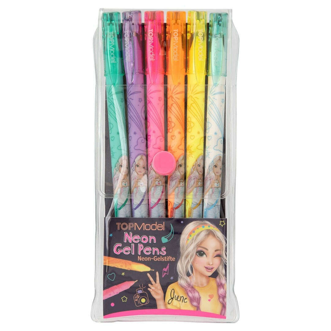 Toys N Tuck:Depesche Top Model Neon Gel Pens Set,Top Model