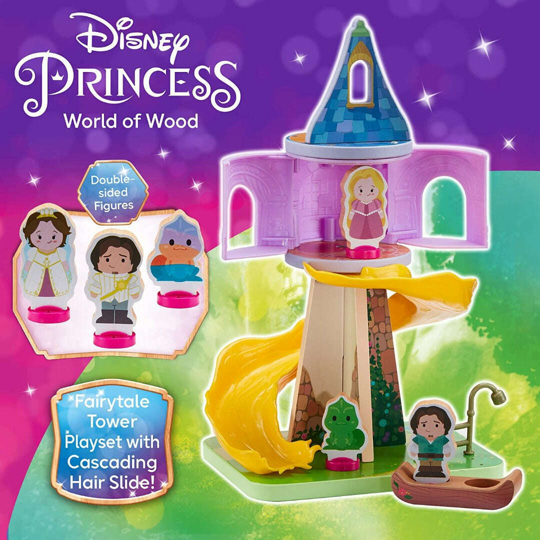 Toys N Tuck:Disney Princess Rapunzel's Wooden Tower,Disney