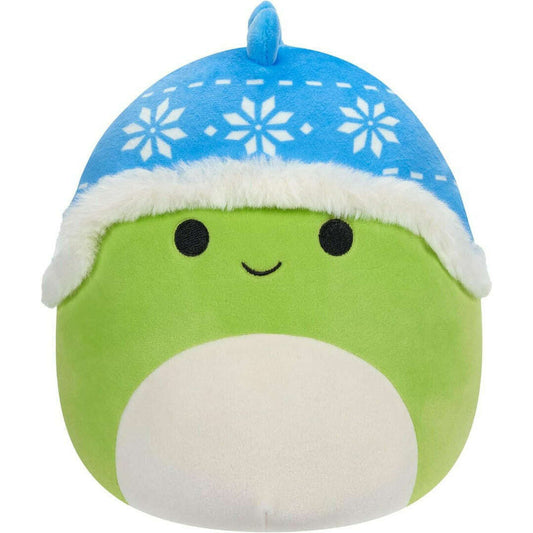 Toys N Tuck:Squishmallows Christmas 7.5 Inch Plush - Danny The Dinosaur With Blue Hat,Squishmallows