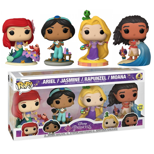 Toys N Tuck:Pop! Vinyl - Disney Princess - Ariel,Jasmine,Rapunzel,Moana 4 Pack,Disney