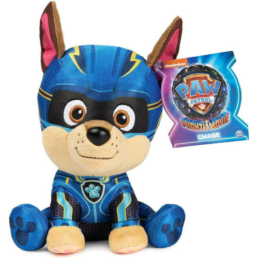 Toys N Tuck:Paw Patrol Mighty Movie 6 Inch Plush - Chase,Paw Patrol