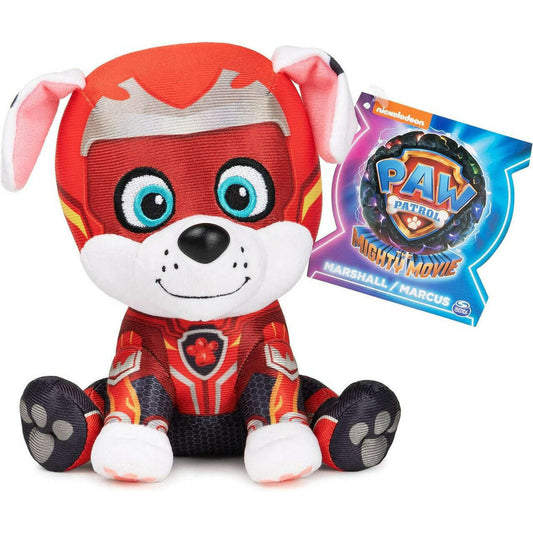 Toys N Tuck:Paw Patrol Mighty Movie 6 Inch Plush - Marshall,Paw Patrol