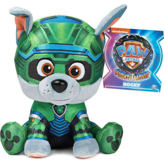 Toys N Tuck:Paw Patrol Mighty Movie 6 Inch Plush - Rocky,Paw Patrol