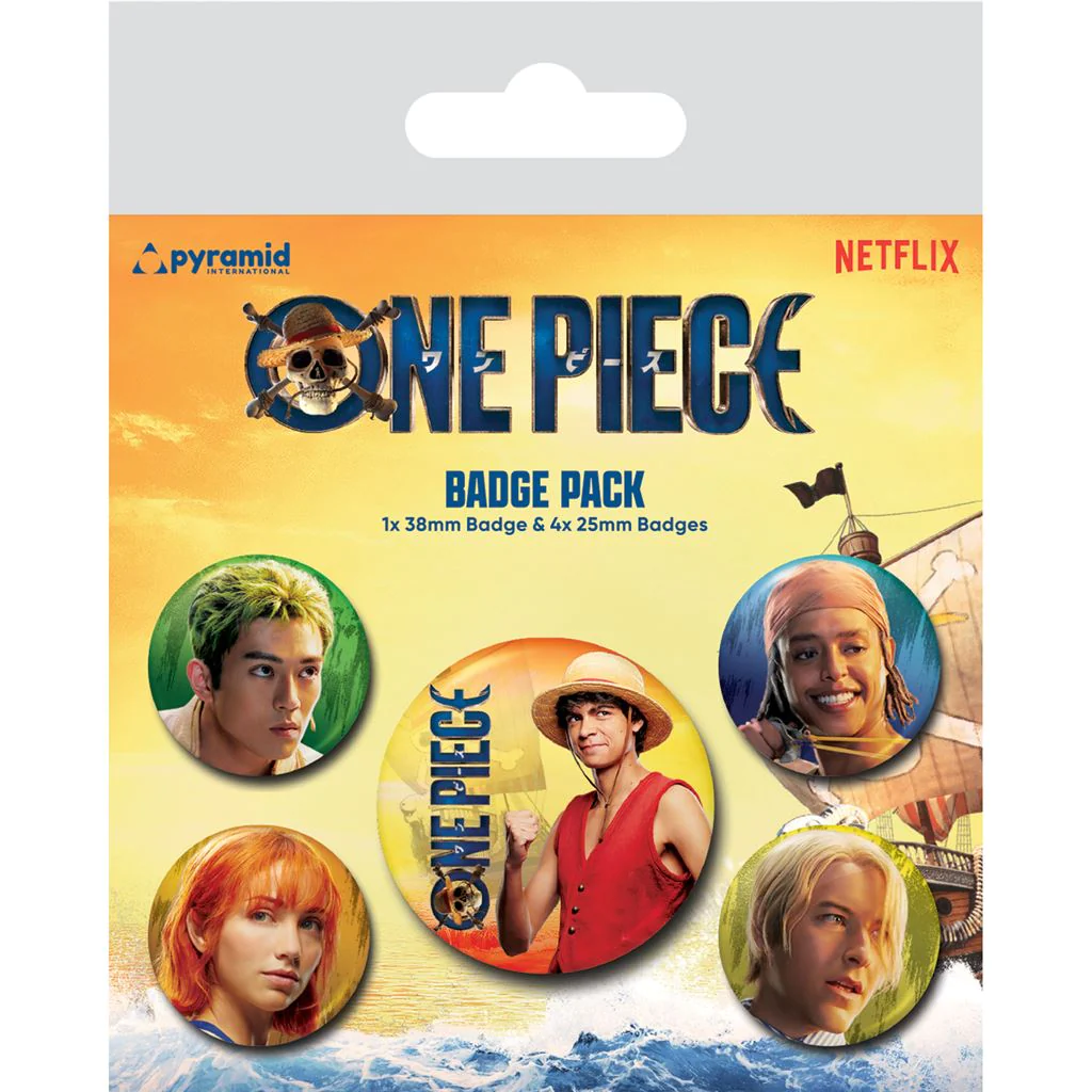 Toys N Tuck:Badge Pack - One Piece Live Action (The Straw Hats),One Piece