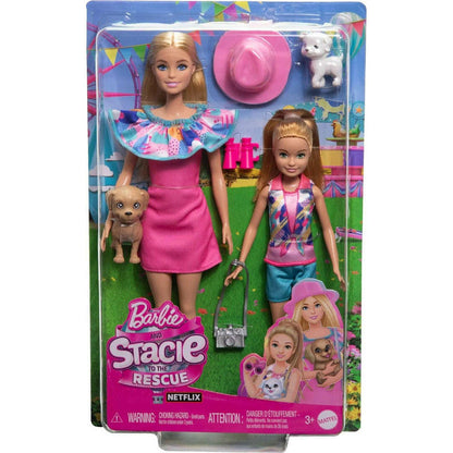 Toys N Tuck:Barbie and Stacie to the Rescue Dolls and Pups Playset,Barbie