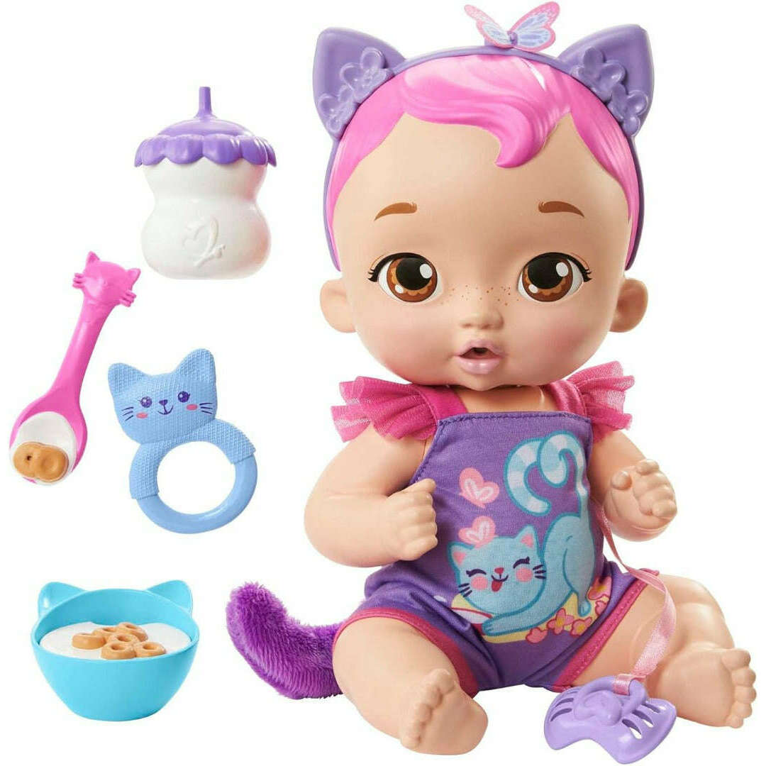 Toys N Tuck:My Garden Baby Snack & Snuggle Baby Kitten Purple,My Garden Baby
