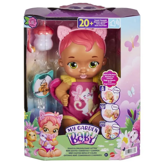 Toys N Tuck:My Garden Baby Snack & Snuggle Baby Kitten Pink,My Garden Baby