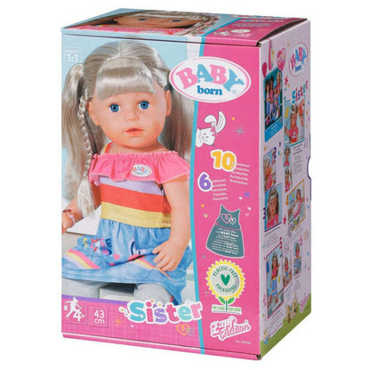 Toys N Tuck:Baby Born Blonde Sister Doll 43cm,Zapf Creation